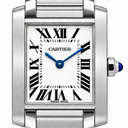 Cartier Tank Française Small W51008Q3 White Dial Watch